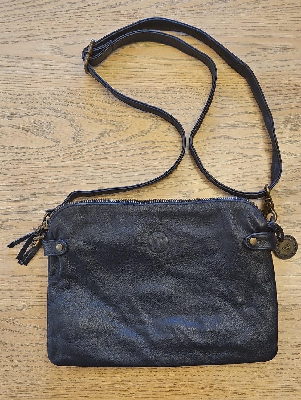 Wanderers Travel Co. The Venetian Passport Grande Full Leather Bag (FRENCH NAVY)